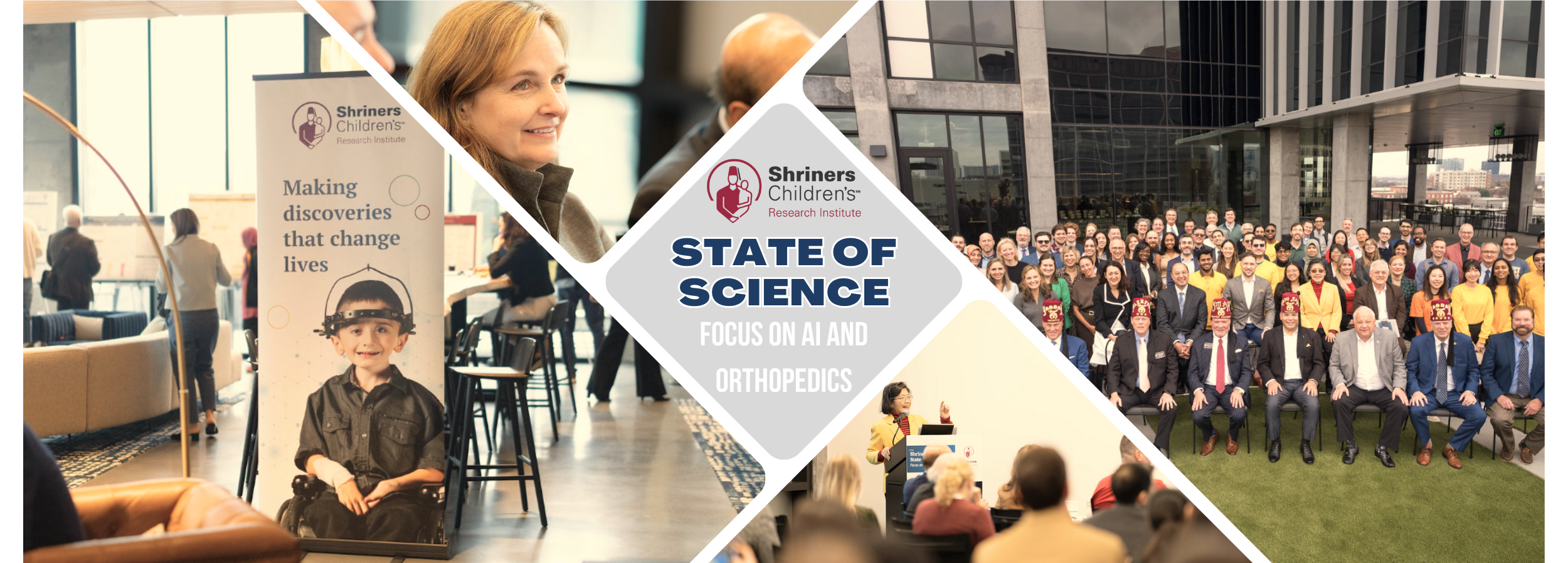Shriners Children's Research Insititute, State of Science banner